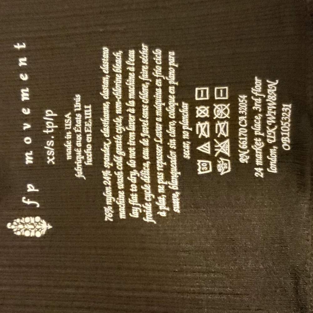Free People Movement Good Karma Black XS/S Leggings - Picture 4 of 4
